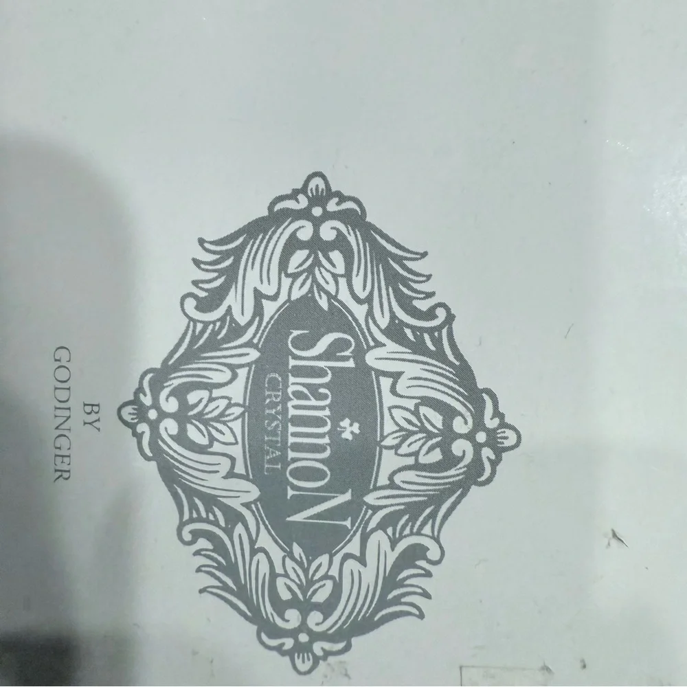 Shannon Crystal Lotus Pillar Candle Holder By Godinger 3” NIB